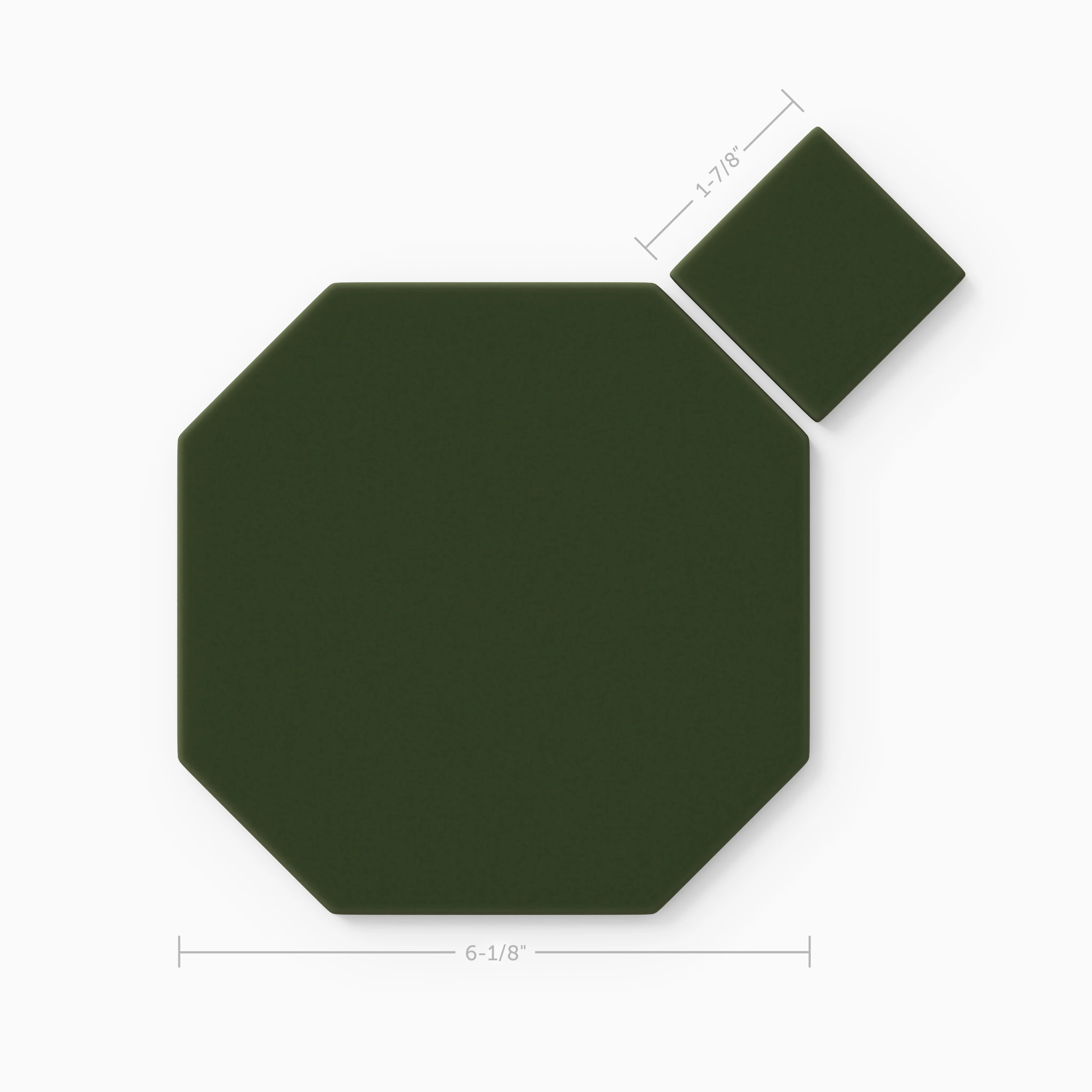 Gramercy Original Ceramic Tile in Hunter Green Matte - CLT Flooring & Furnishings Inc